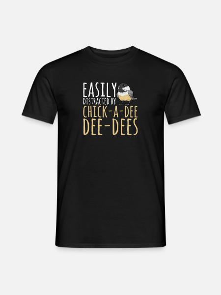 Observation des oiseaux mésanges - T-shirt homme - noir