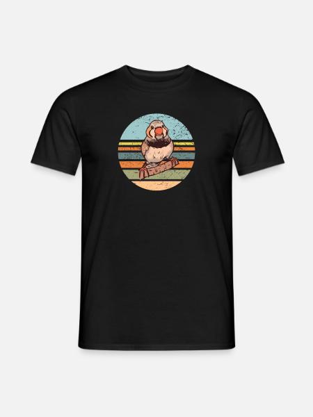 Zebrafinken Vogel Zebrafink - Männer T-Shirt - Schwarz