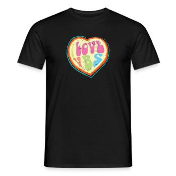 I Love VBS Hearts Vacation Bible School Crew - Men's T-Shirt - black - Front - AI Model Male 178 light (178cm)