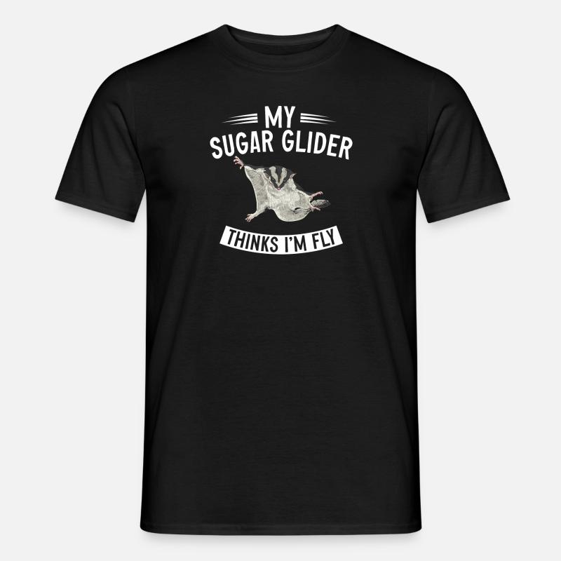 Kurzkopfgleitbeutler Sugar Glider - Männer T-Shirt - Schwarz