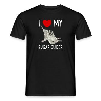 Short-headed glider Sugar Glider - Men's T-Shirt - black - Front - AI Model Male 178 light (178cm)