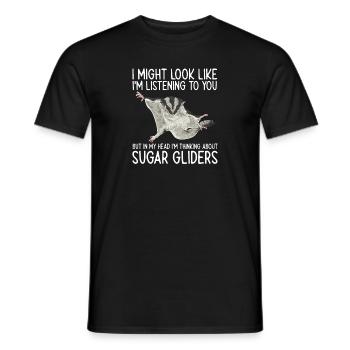 Short-headed glider Sugar Glider - Men's T-Shirt - black - Front - AI Model Male 178 light (178cm)