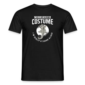 Short-headed glider Sugar Glider - Men's T-Shirt - black - Front - AI Model Male 178 light (178cm)