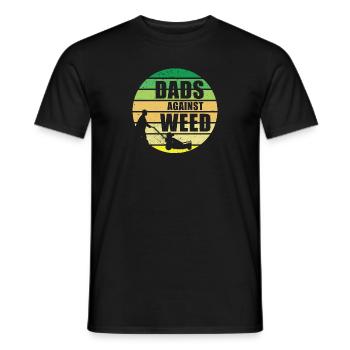 Pappas contre les mauvaises herbes Rétro Plante Papa Jardinier Pelouse - T-shirt homme - noir - Devant - AI Model Male 178 light (178cm)