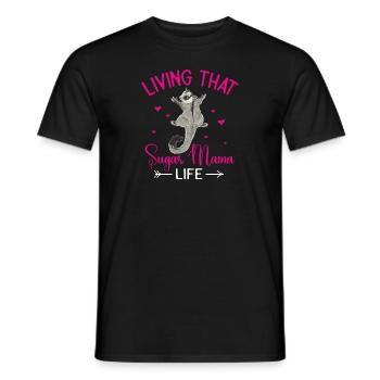 Short-headed glider Sugar Glider - Men's T-Shirt - black - Front - AI Model Male 178 light (178cm)