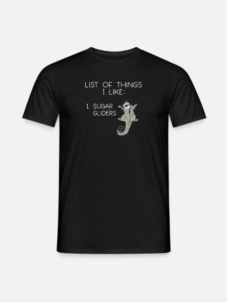 Short-headed glider Sugar Glider - Men's T-Shirt - black