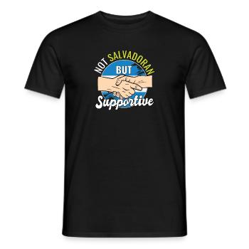 Pas salvadorien mais un voyageur de campagne solidaire El - T-shirt homme - noir - Devant - AI Model Male 178 light (178cm)