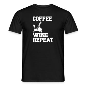 Indoor Cycling Bike Workout - Men's T-Shirt - black - Front - AI Model Male 178 light (178cm)
