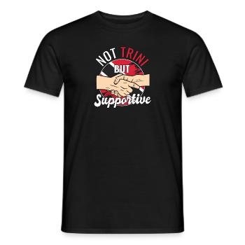 Pas Trini mais un voyageur de campagne solidaire - T-shirt homme - noir - Devant - AI Model Male 178 light (178cm)