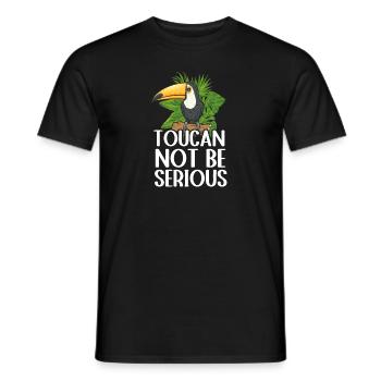 Toucan Bird Rainforest - Men's T-Shirt - black - Front - AI Model Male 178 light (178cm)