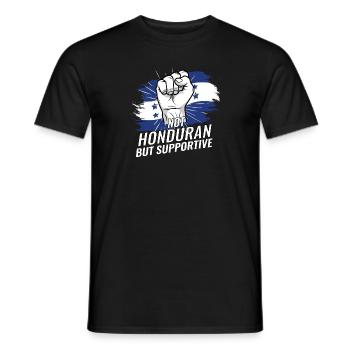 Pas hondurien mais favorable au Honduras - T-shirt homme - noir - Devant - AI Model Male 178 light (178cm)