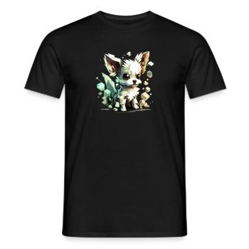 Chihuahua | Jeu Vidéo Amusant Gamer Comic Chien - T-shirt homme - noir - Devant - AI Model Male 178 light (178cm)
