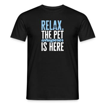 Haustierbetreuung Katze Hund Haustiersitter - Männer T-Shirt - Schwarz - Vorne - AI Model Male 178 light (178cm)