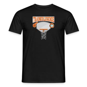 Trainerlegende Basketball Sport - Männer T-Shirt - Schwarz - Vorne - AI Model Male 178 light (178cm)