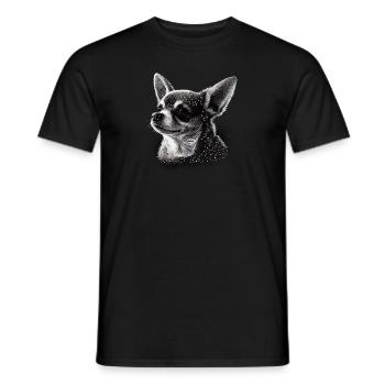 Chihuahua | Welpe Mama Lustiger Hund Niedlich - Männer T-Shirt - Schwarz - Vorne - AI Model Male 178 light (178cm)
