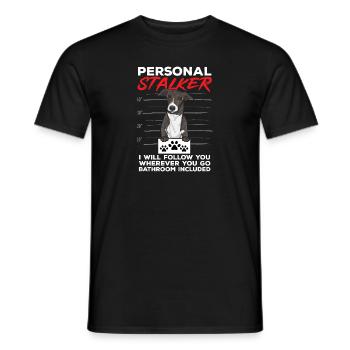Lévrier italien Greyhound Chiens - T-shirt homme - noir - Devant - AI Model Male 178 light (178cm)
