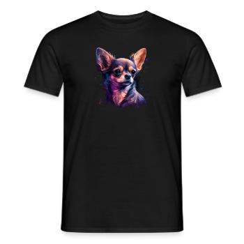 Chihuahua | Welpe Mama Lustiger Hund Niedlich - Männer T-Shirt - Schwarz - Vorne - AI Model Male 178 light (178cm)