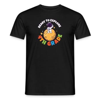 Back To School Day Ready to Explore 4th Grade - Männer T-Shirt - Schwarz - Vorne - AI Model Male 178 light (178cm)