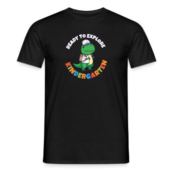 Back To School Day Ready to Explore Kindergarten - Männer T-Shirt - Schwarz - Vorne - AI Model Male 178 light (178cm)