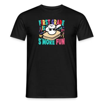 Kids Camping Dabbing Marshmallow First Grade Is Sm - Männer T-Shirt - Schwarz - Vorne - AI Model Male 178 light (178cm)