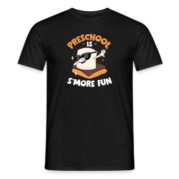 Kids Dabbing Marshmallow Camping Preschool Is Smor - Männer T-Shirt - Schwarz - Vorne - AI Model Male 178 light (178cm)