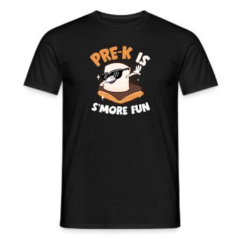 Pre K Is Smore Fun Dabbing Marshmallow Kids Campfi - Männer T-Shirt - Schwarz - Vorne - AI Model Male 178 light (178cm)