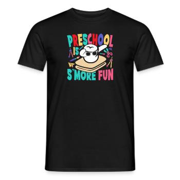 Preschool Is Smore Fun Camping Kids Dabbing Marshm - Männer T-Shirt - Schwarz - Vorne - AI Model Male 178 light (178cm)