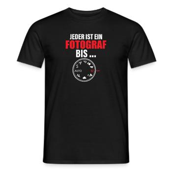 Fotograf Foto Kamera - Männer T-Shirt - Schwarz - Vorne - AI Model Male 178 light (178cm)