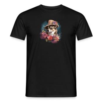 Chihuahua - Englische Dame Frauen Kleid Hund - Männer T-Shirt - Schwarz - Vorne - AI Model Male 178 light (178cm)