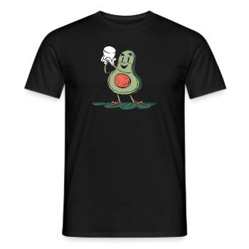 Kids Campfire Marshmallow Cute Smore Avocado - Men's T-Shirt - black - Front - AI Model Male 178 light (178cm)