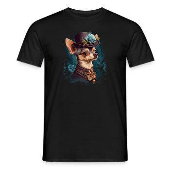 Chihuahua - Englische Dame Frauen Kleid Hund - Männer T-Shirt - Schwarz - Vorne - AI Model Male 178 light (178cm)