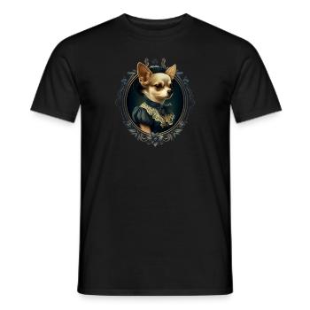 Chihuahua - Englische Dame Frauen Kleid Hund - Männer T-Shirt - Schwarz - Vorne - AI Model Male 178 light (178cm)