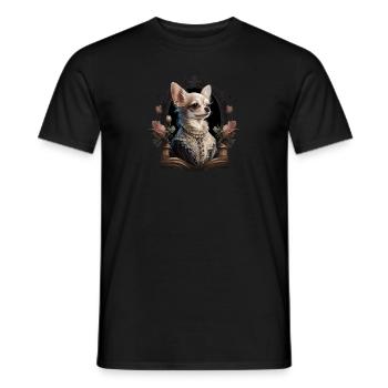 Chihuahua - Englische Dame Frauen Kleid Hund - Männer T-Shirt - Schwarz - Vorne - AI Model Male 178 light (178cm)