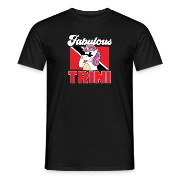 Drapeau de Trinité-et-Tobago - T-shirt homme - noir - Devant - AI Model Male 178 light (178cm)