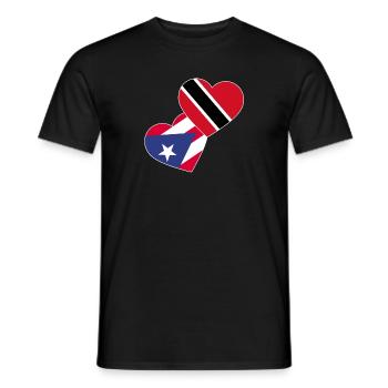 Drapeau de Trinité-et-Tobago - T-shirt homme - noir - Devant - AI Model Male 178 light (178cm)