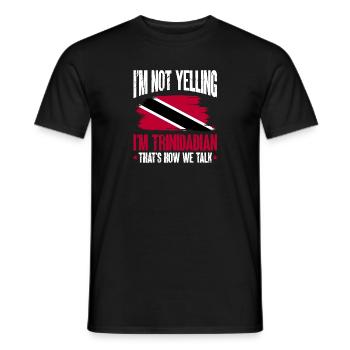 Drapeau de Trinité-et-Tobago - T-shirt homme - noir - Devant - AI Model Male 178 light (178cm)