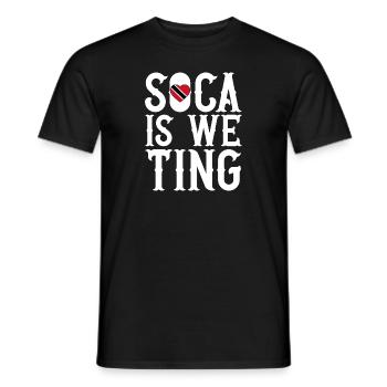 Trinidad and Tobago flag - Men's T-Shirt - black - Front - AI Model Male 178 light (178cm)