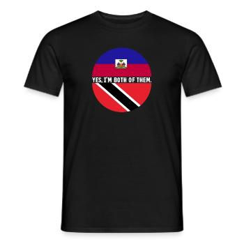 Trinidad and Tobago flag - Men's T-Shirt - black - Front - AI Model Male 178 light (178cm)