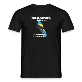 Bahamas Bound Country Travel Bahamian Flag - Männer T-Shirt - Schwarz - Vorne - AI Model Male 178 light (178cm)