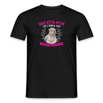 Terrier irlandais à enrobage doux - T-shirt homme - noir - Devant - AI Model Male 178 light (178cm)