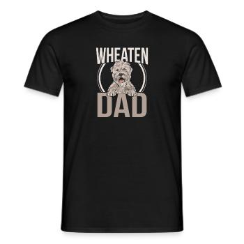 Irish Soft Coated Wheaten Terrier - Männer T-Shirt - Schwarz - Vorne - AI Model Male 178 light (178cm)