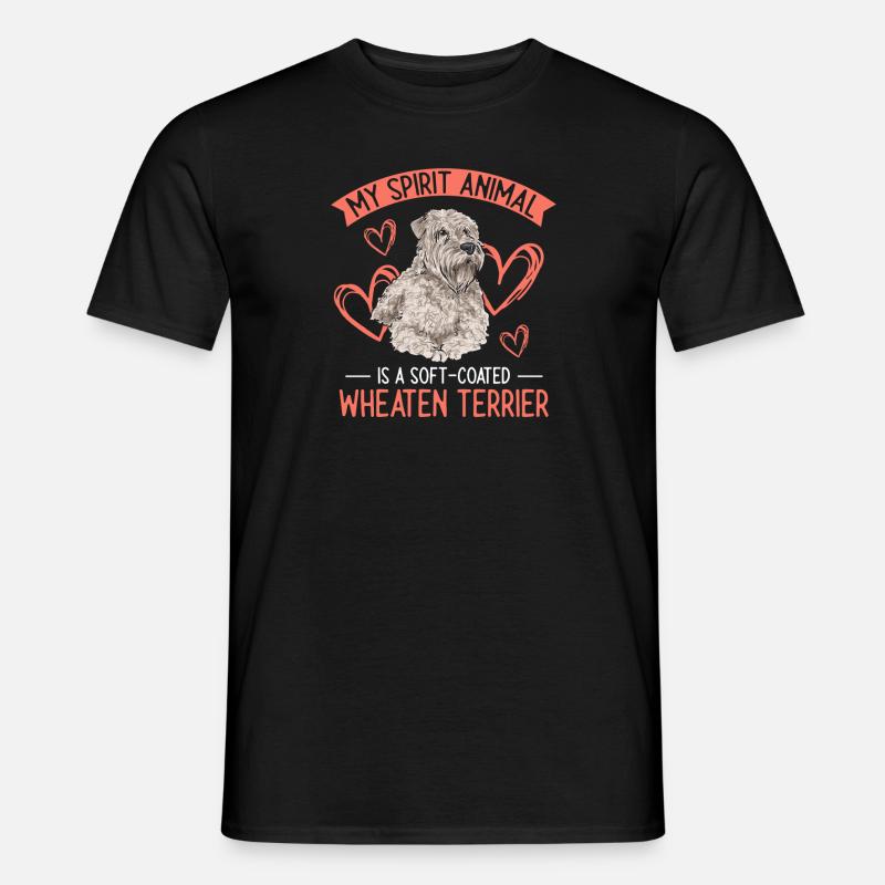 Irish Soft Coated Wheaten Terrier - Männer T-Shirt - Schwarz