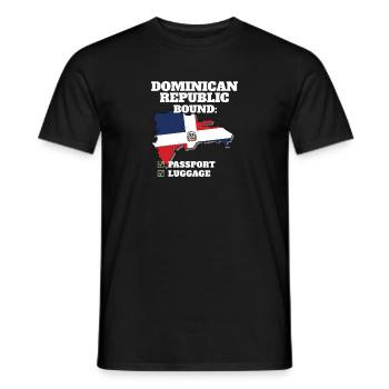 Dominican Republic Bound Country Travel Dominican - Männer T-Shirt - Schwarz - Vorne - AI Model Male 178 light (178cm)