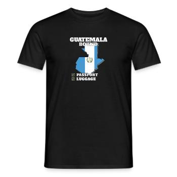 Guatemala Bound Country Travel Drapeau guatémaltèque - T-shirt homme - noir - Devant - AI Model Male 178 light (178cm)