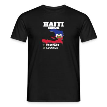 Haïti Bound Country Travel Vacances Drapeau Haïtien - T-shirt homme - noir - Devant - AI Model Male 178 light (178cm)