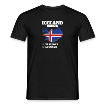 Iceland Bound Country Travel Icelander Flag - Männer T-Shirt - Schwarz - Vorne - AI Model Male 178 light (178cm)