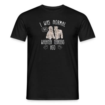 Terrier irlandais à enrobage doux - T-shirt homme - noir - Devant - AI Model Male 178 light (178cm)