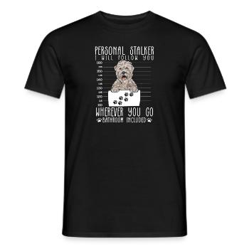 Terrier irlandais à poil doux - T-shirt homme - noir - Devant - AI Model Male 178 light (178cm)