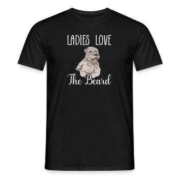 Terrier irlandais à enrobage doux - T-shirt homme - noir - Devant - AI Model Male 178 light (178cm)