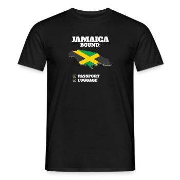 Jamaica Bound Country Travel Jamaican Flag - Männer T-Shirt - Schwarz - Vorne - AI Model Male 178 light (178cm)